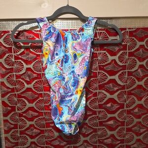Foxy's Open Back Colorful Leotard